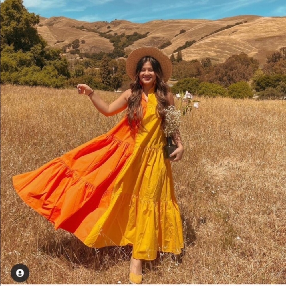 NWT Christopher John Rogers x Target Orange Dress